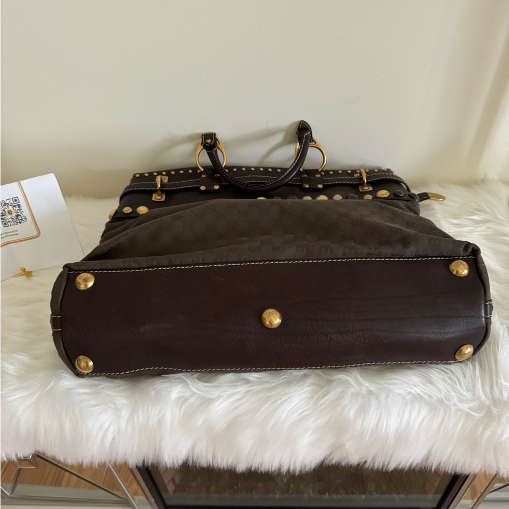 Elegant Gucci GG Aviator Style Brown Women's Luggage bag - Picture 8 of 16